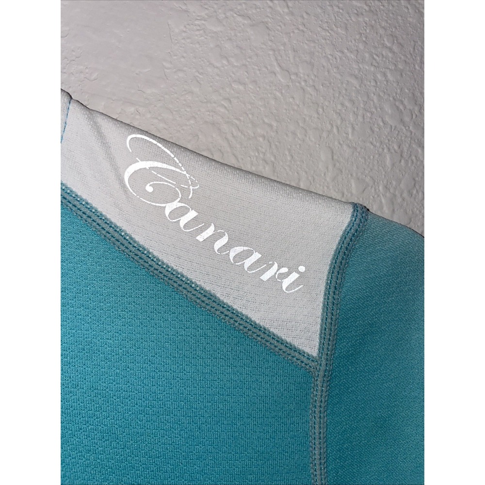 Canari Womens Cycling Jersey Small S Turquoise 1/4 Zip Short Sleeve Bike Top - Picture 4 of 7
